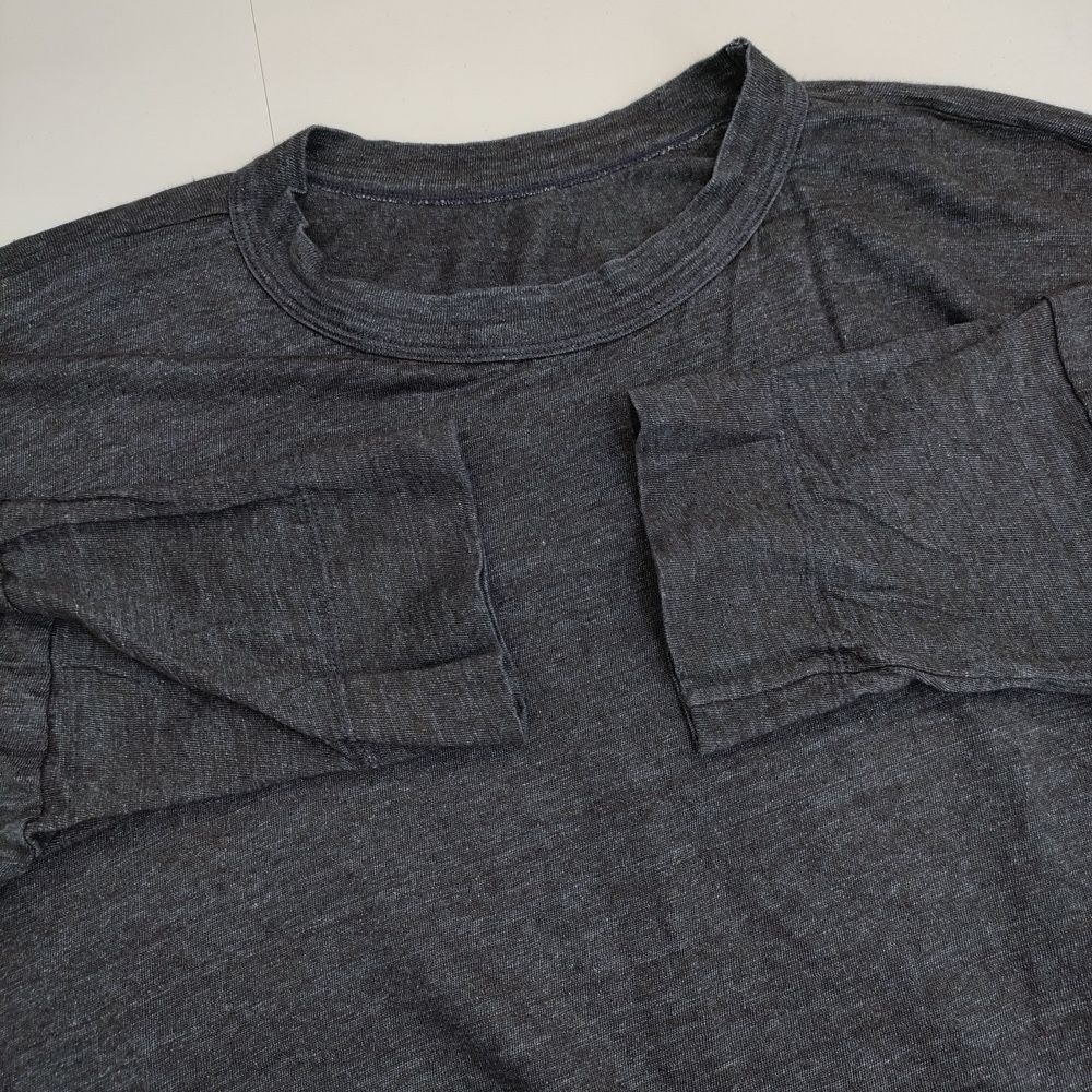 45R/45rpm 5057317 リネン天竺のビッグTシャツ（インディゴ）定価33000