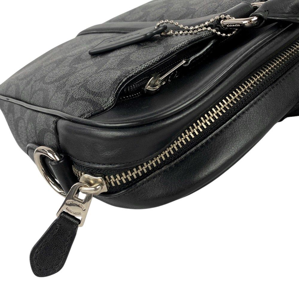□中古□ コーチ 2way ビジネス ショルダー バッグ シグネチャー