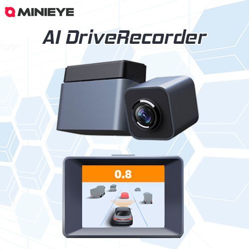 MINIEYE C1 ドライブレコーダー ai搭載 安全運転支援 歩行者 自動車 衝突センサー スマホ連動可能 衝突警告システム GPS あおり防止  車線逸脱センサー 安全装置 後付け 2.4インチディスプレイ付き 日本語音声案内 カー用品 アクセサリー