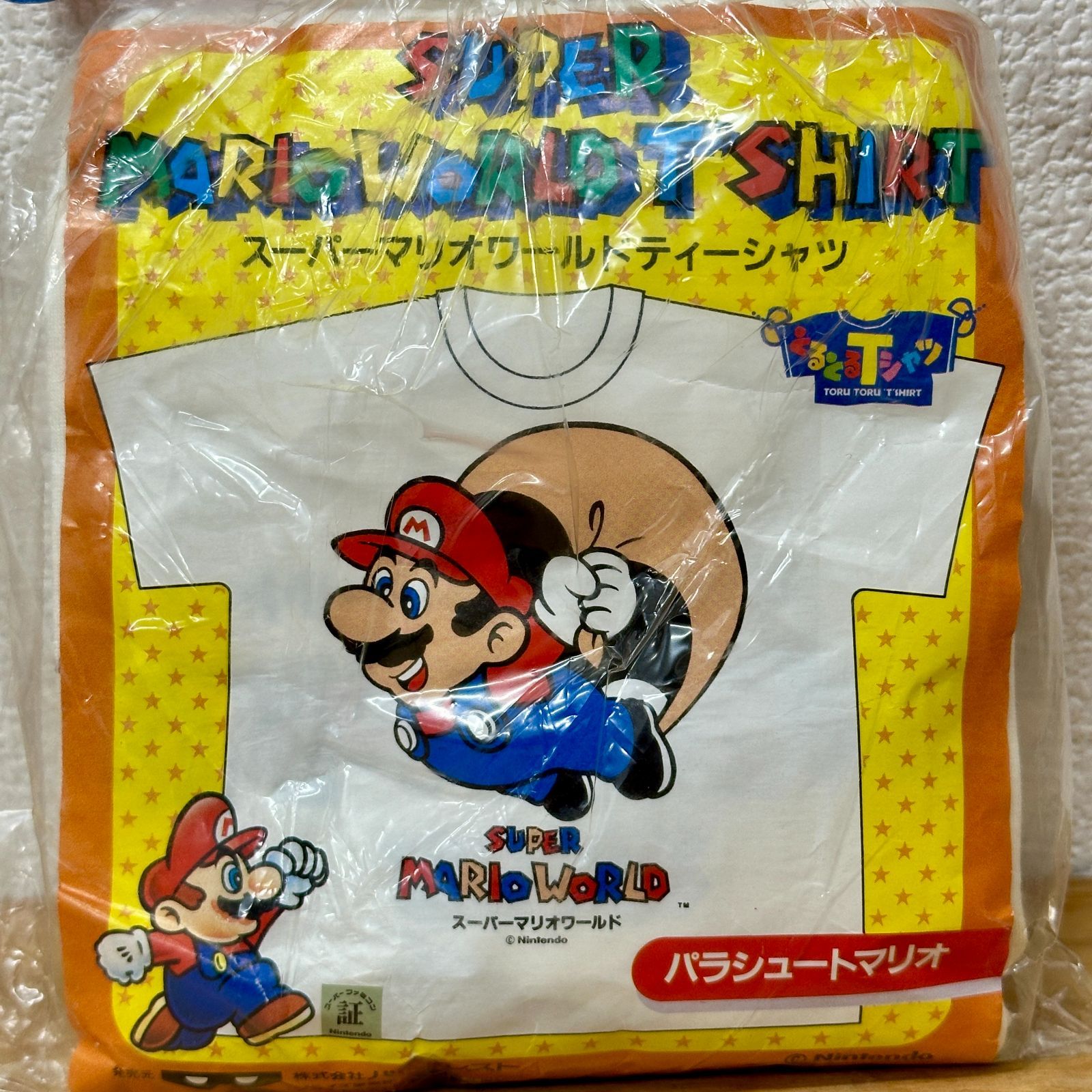 希少品】【未開封】スーパーマリオワールド Tシャツ パラシュート