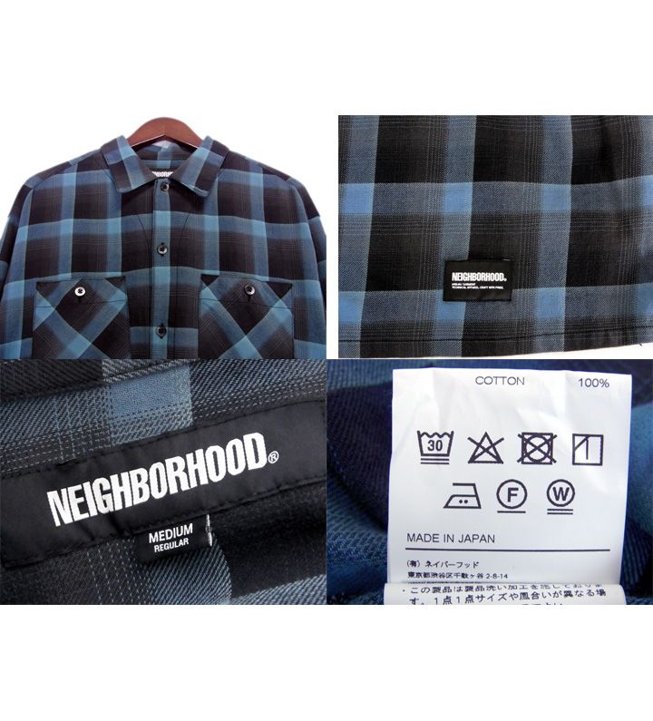 ネイバーフッド NEIGHBORHOOD □ 23AW 【 HALF HOMBRE CHECK SHIRT LS