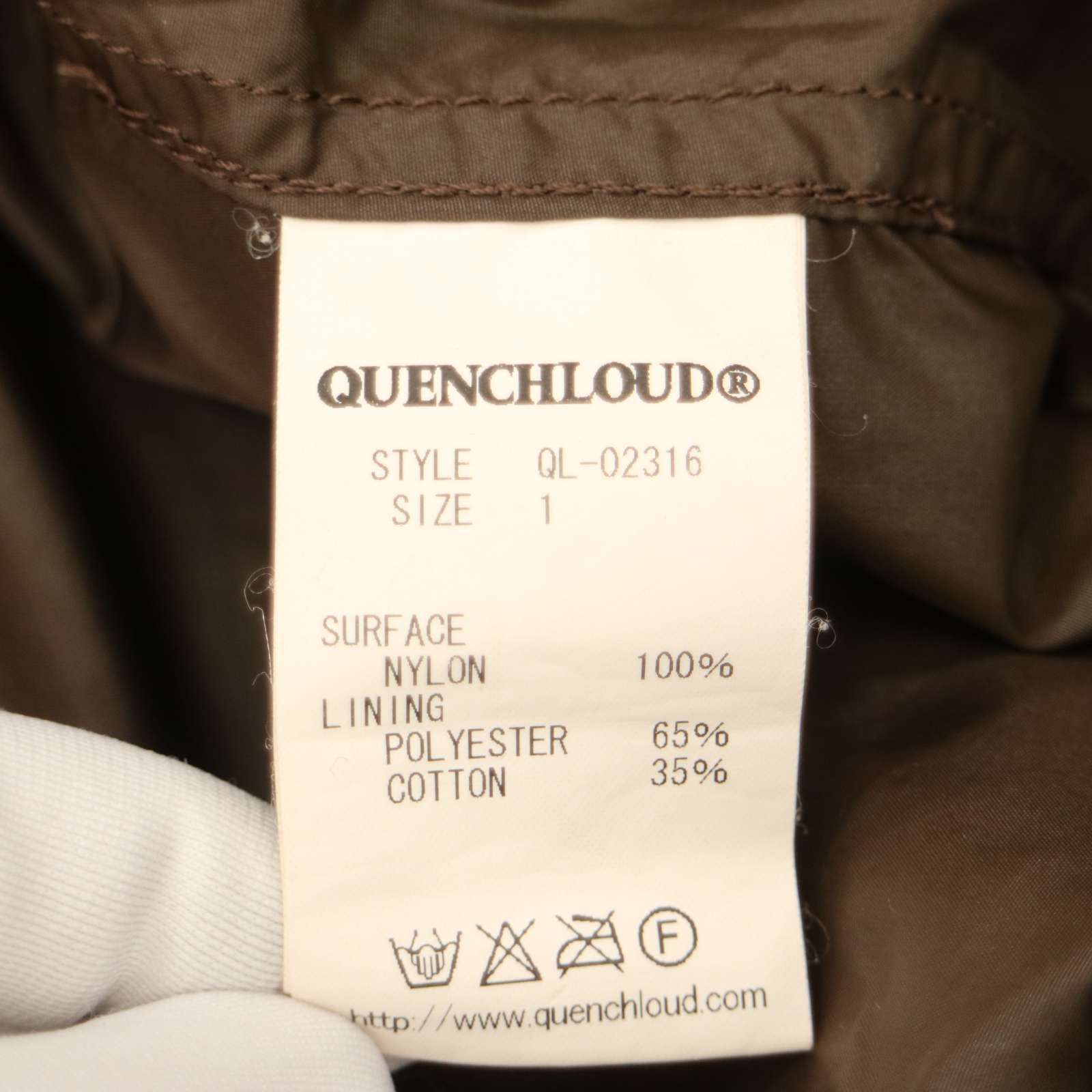 QUENCHLOUD クエンチラウド 2WAY!! フード着脱可☆ ナイロン ジップ 