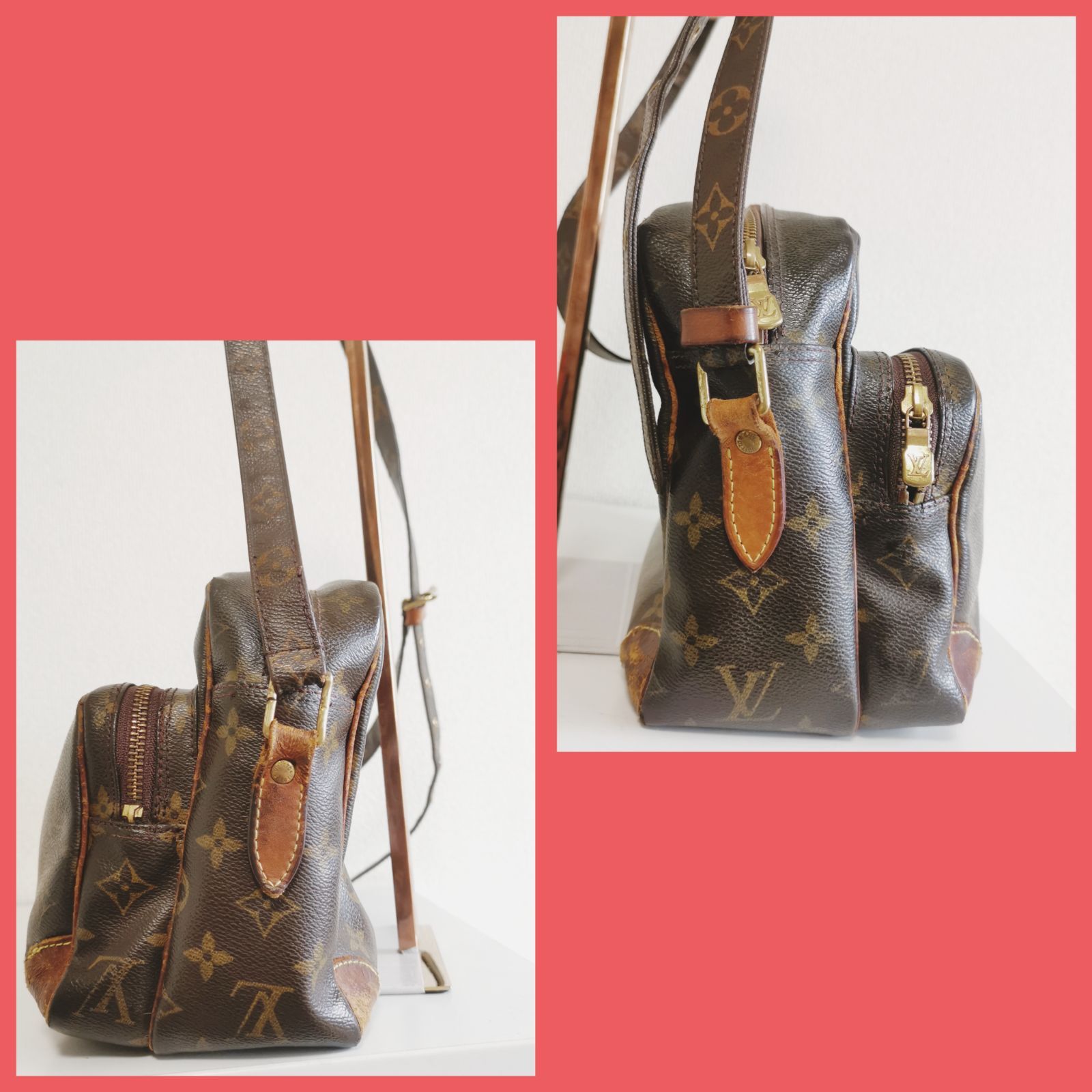 鑑定済Louis Vuitton モノグラム バッグ 正規品】LVルイヴィトン 斜め掛けショルダーバッグ トートバッグ