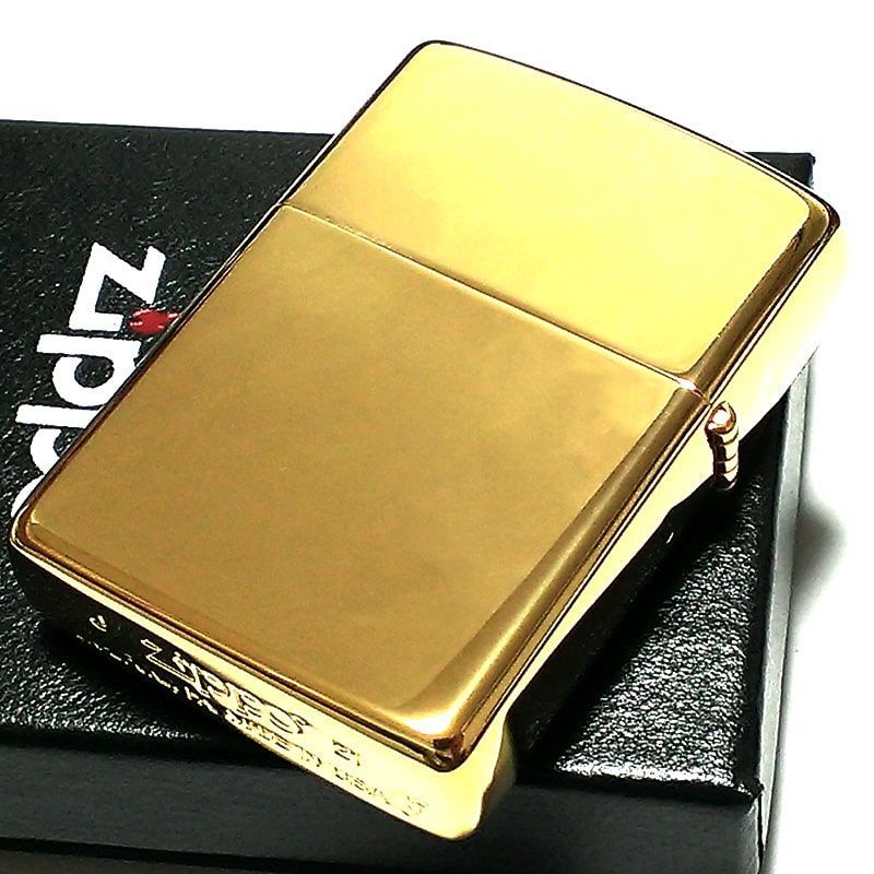 ZIPPO ライター アーマー 23K金メッキ 鏡面ゴールド 金タンク サイド