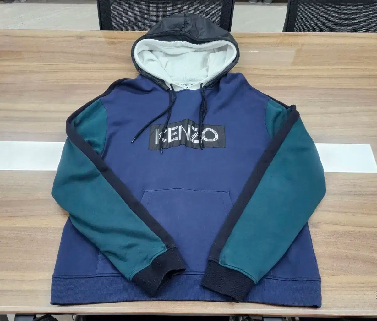 正規品 KENZO ケンゾー カラーブロック フーディー L