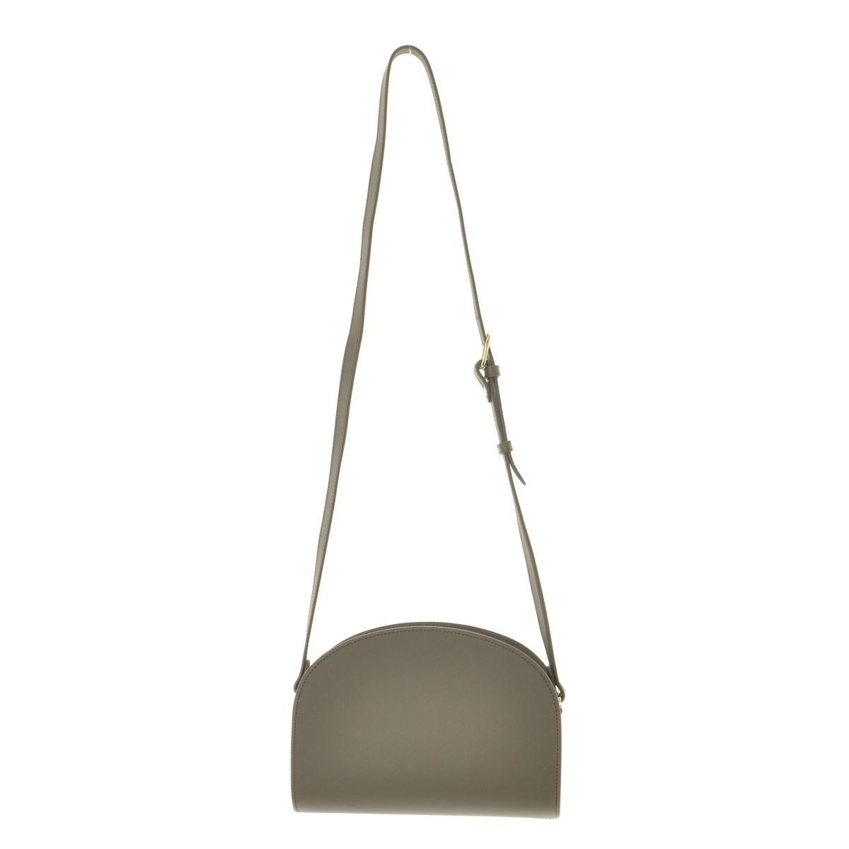 A.P.C ハーフムーンショルダーバッグ　グレー レザー Amazon | [アーペーセー] ショルダーバッグ ハーフムーン sac