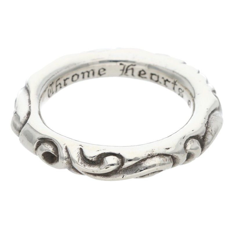 クロムハーツ SCRL BAND スクロールバンド シルバーリング メンズ 20号