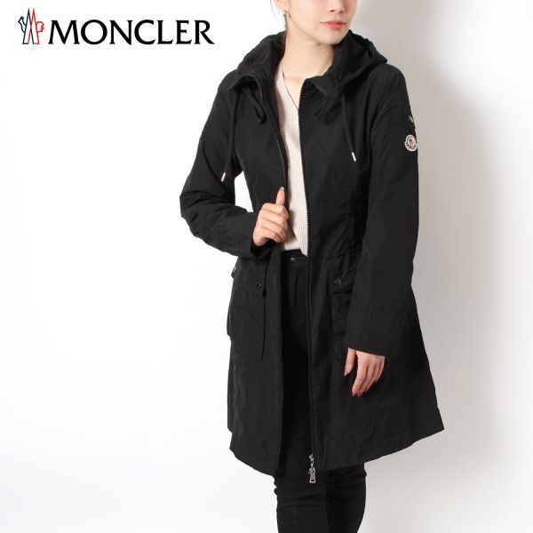 24SSモデル モンクレール MONCLER  レディース LAERTE スプリングコート【ブラック】 1C00019 549P3 999/【2024SS】l-outer