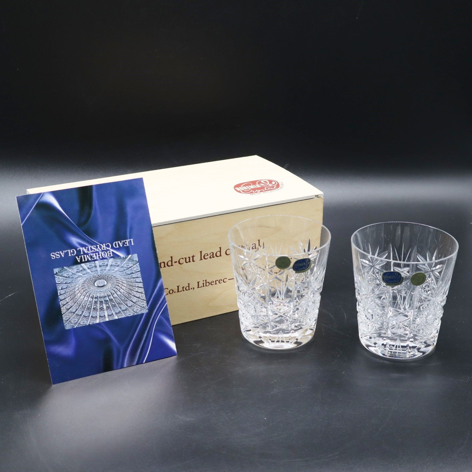 ◇新品！ 木箱入ペアグラス｜Crystal グラス クリスタル