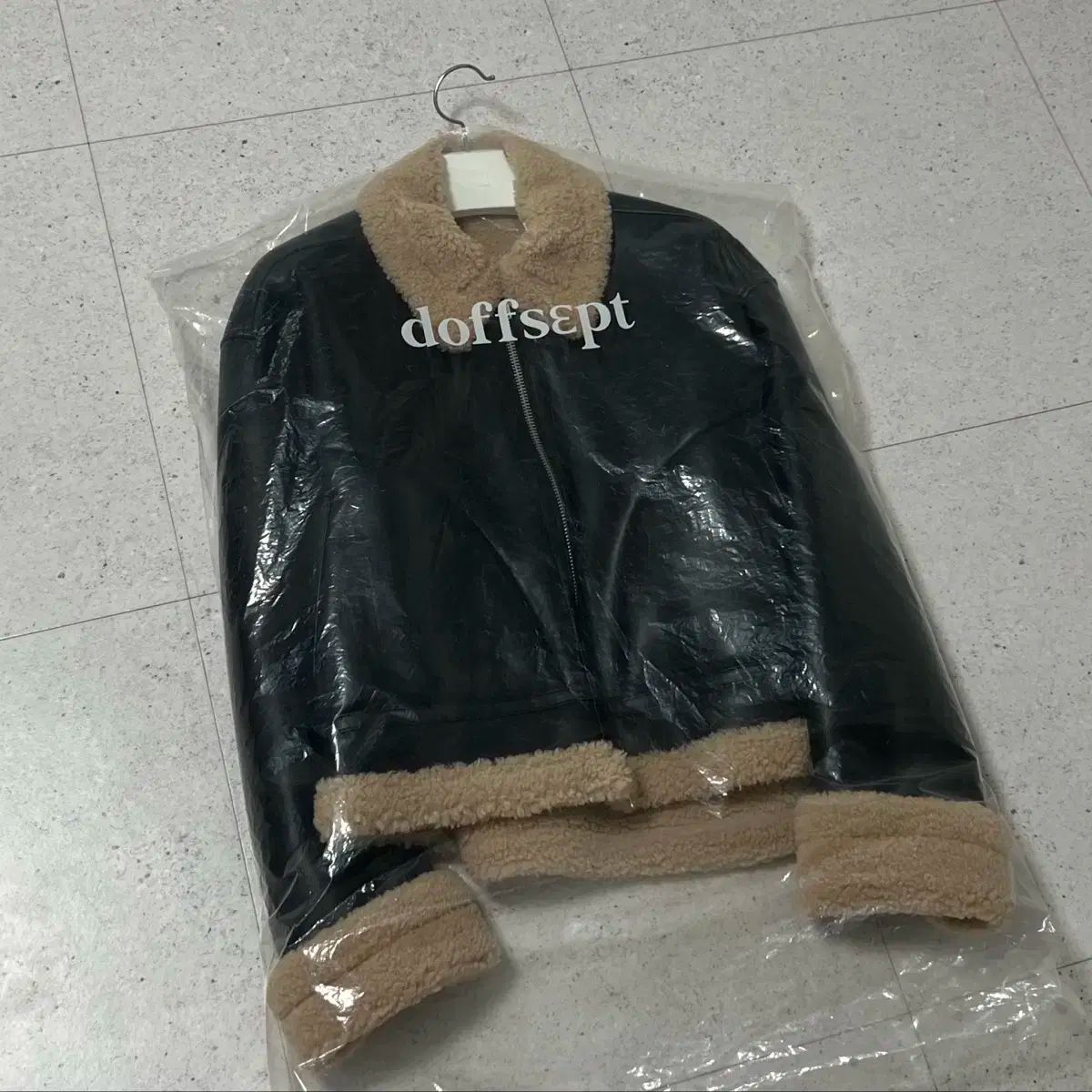 Dope ドープ オーバ クロップド ムートン ジャケット F