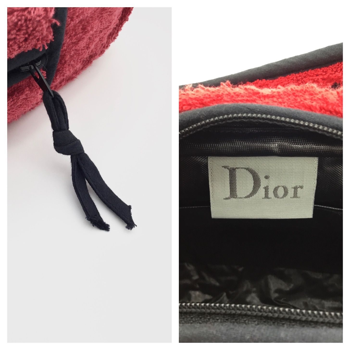 Dior クリスチャン ディオール パイル地ポーチ バッグ の買取