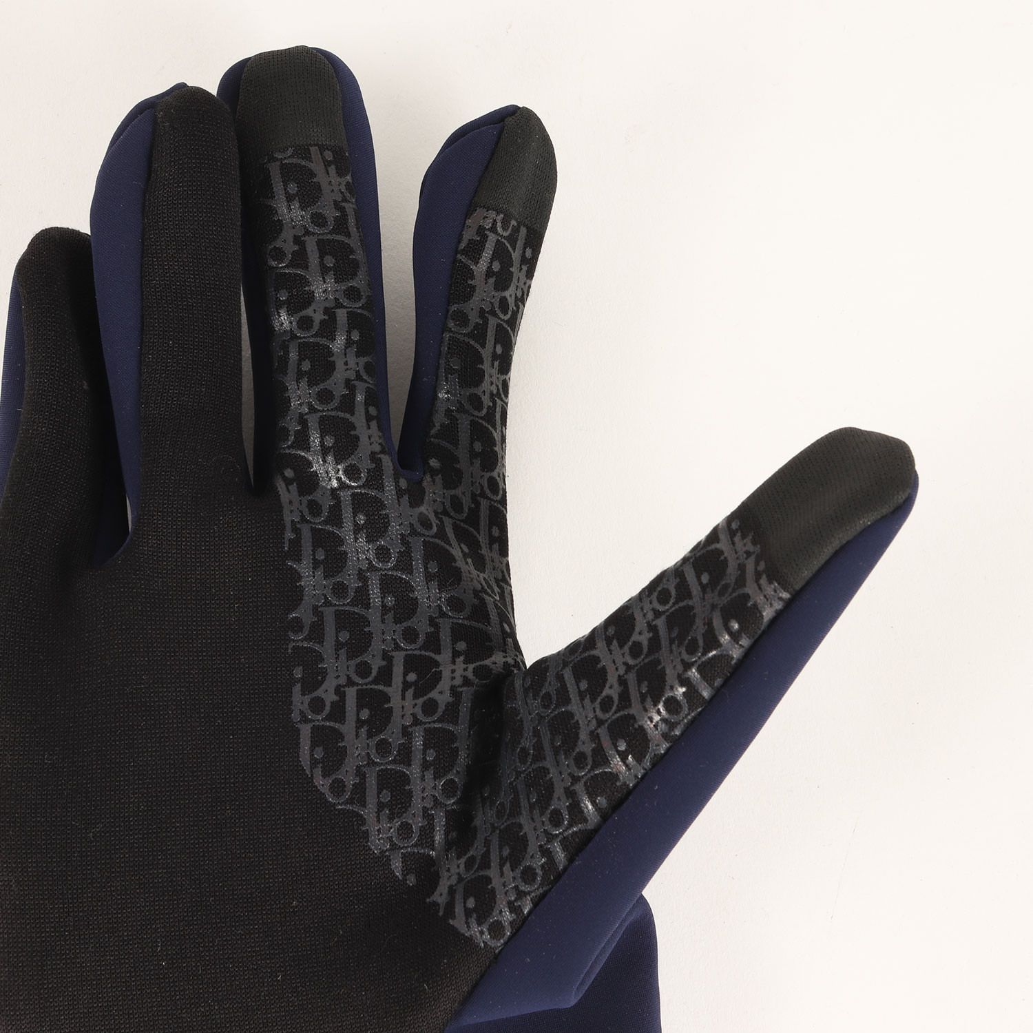 Dior HOMME ディオールオム 黒オープンフィンガー グローブ 手袋 DIOR