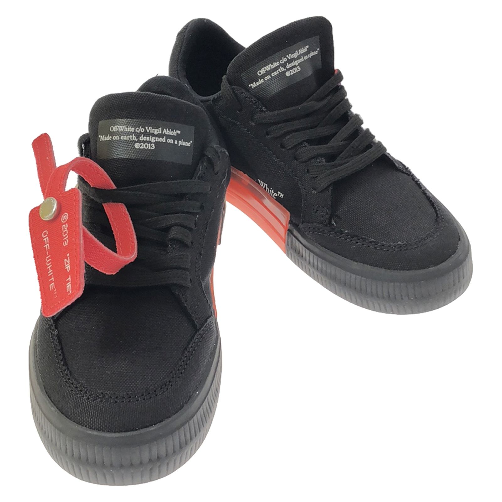 オフホワイト OFF-WHITE スニーカー OBIA003C99FAB0011001 ブラック/ホワイト コットン キッズ スニーカー キッズ 新品