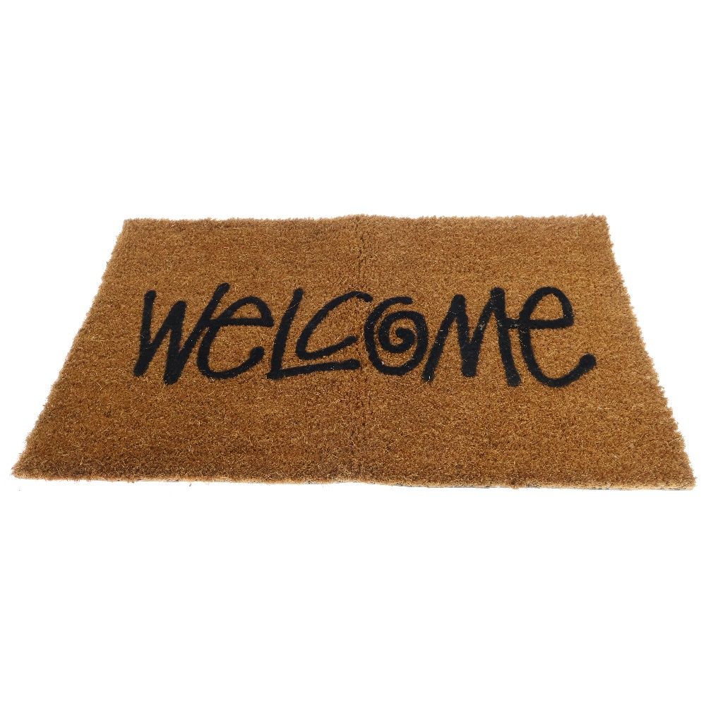 STUSSY (ステューシー) WELCOME MAT ウェルカム 玄関マット ブラウン