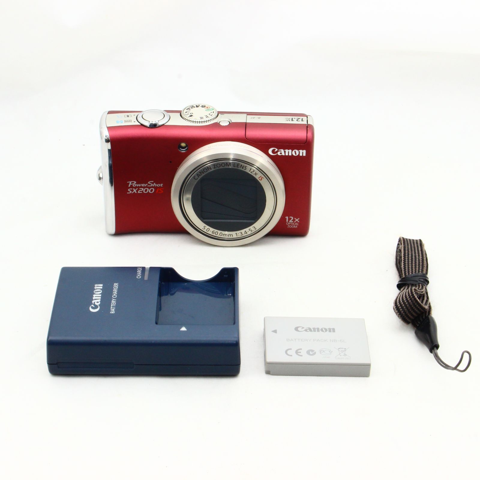 Canon デジタルカメラ PowerShot SX200 IS レッド - メルカリ