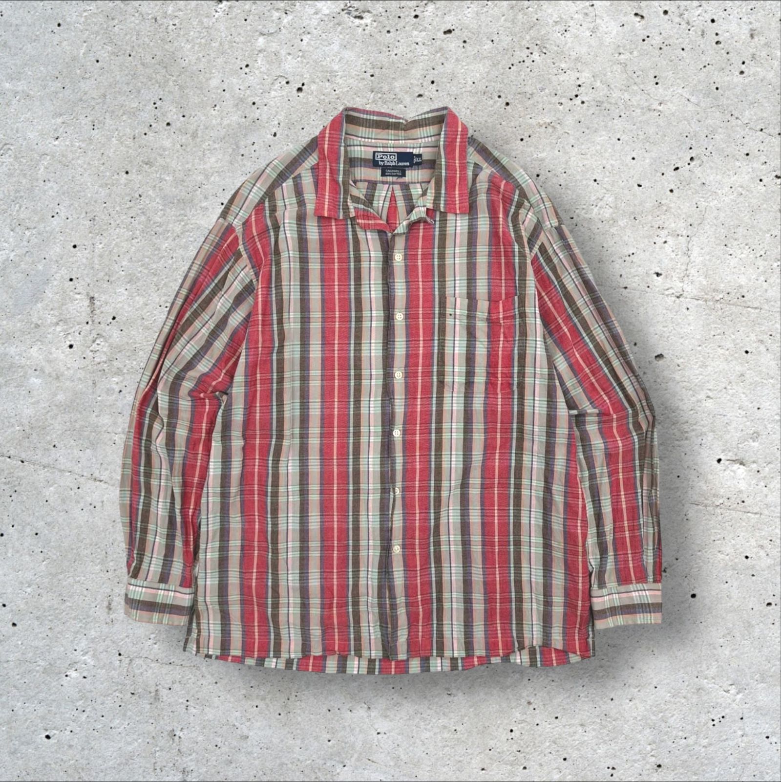 90s 00s Polo by Ralph Lauren CALDWELL オープンカラー インド