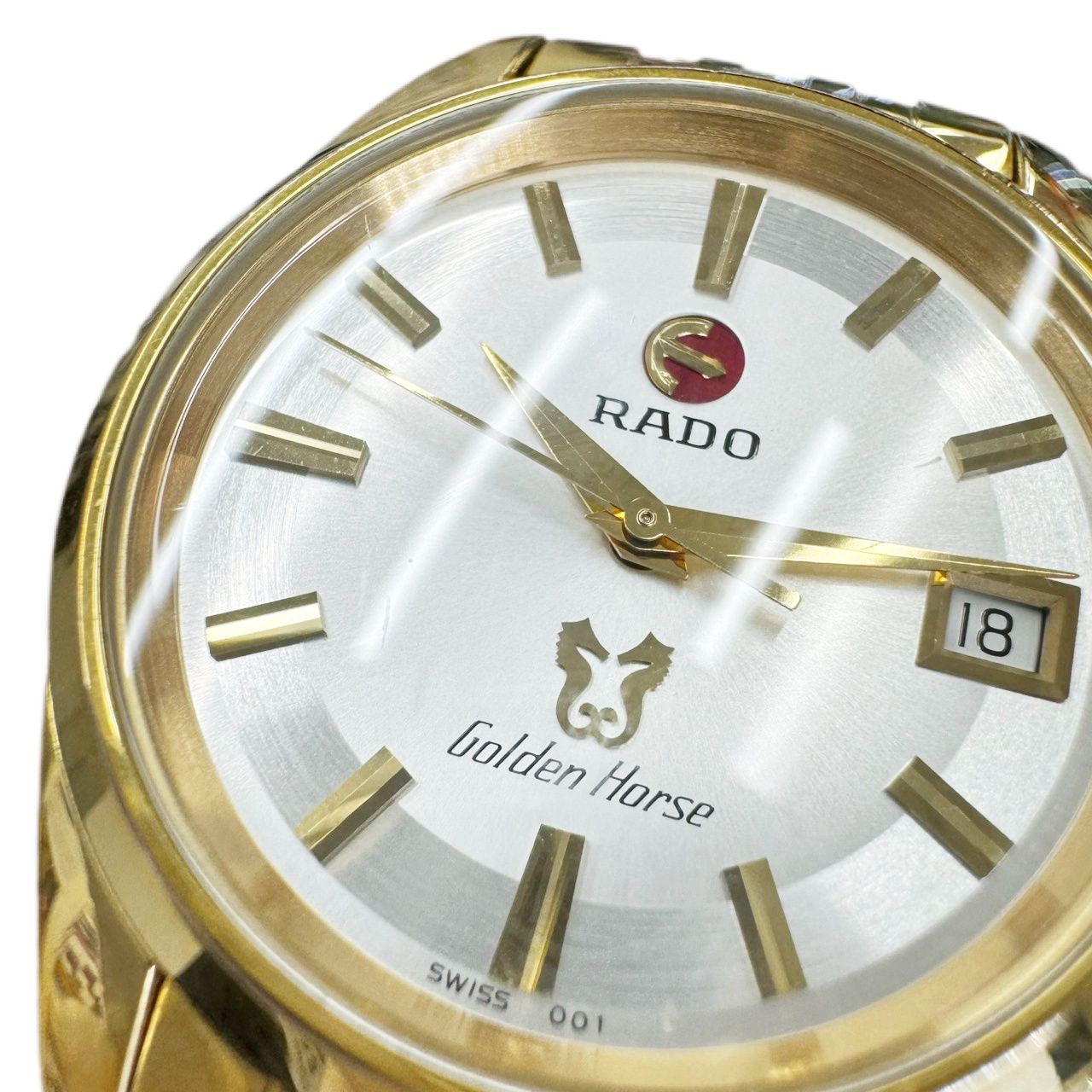 RADO ラドー ゴールデンホース デイト 自動巻き 腕時計 メンズ 純正SSコンビベルト 稼働品
