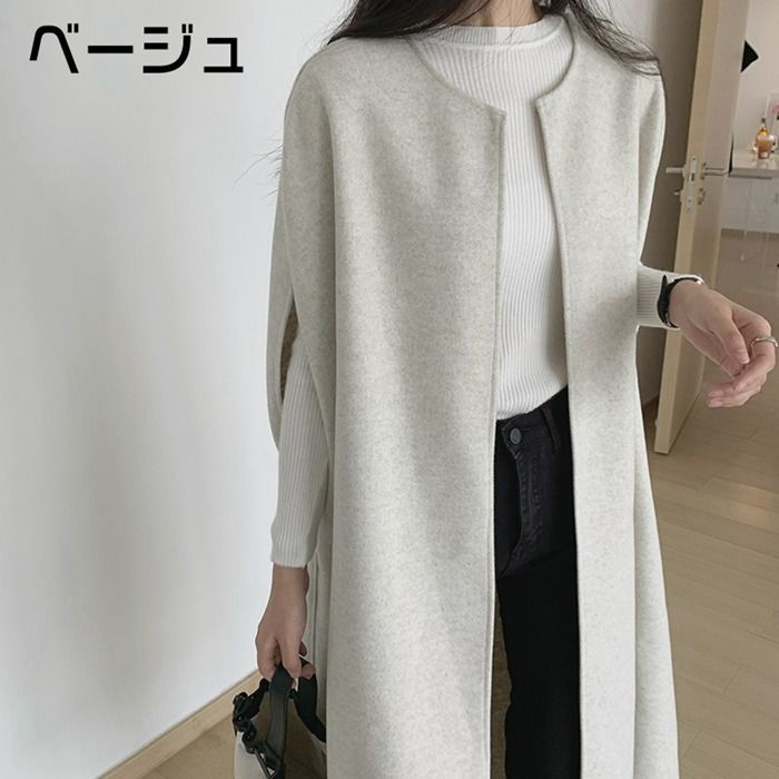 ジレベスト レディース ロングコート ロングジレ アウター ジレ ベスト きれいめ おしゃれ ノースリーブ ロング丈  ノーカラー 羽織 楽天市場】大人気！ジレ 夏 ロングジレ ロングベスト レディース
