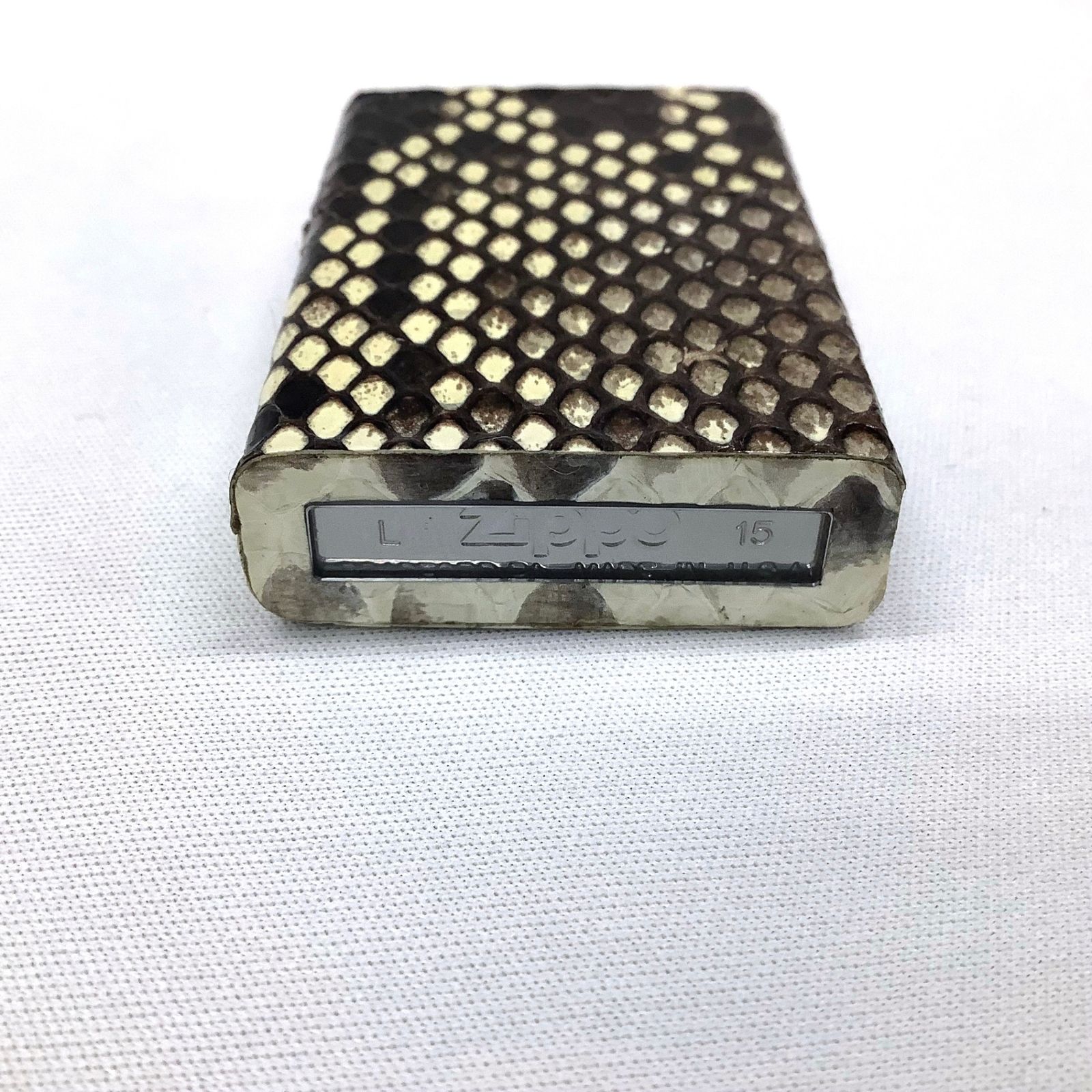 ジッポ ZIPPO パイソン柄 箱あり オイル 石付き 未使用品 新品【中古】MK-3