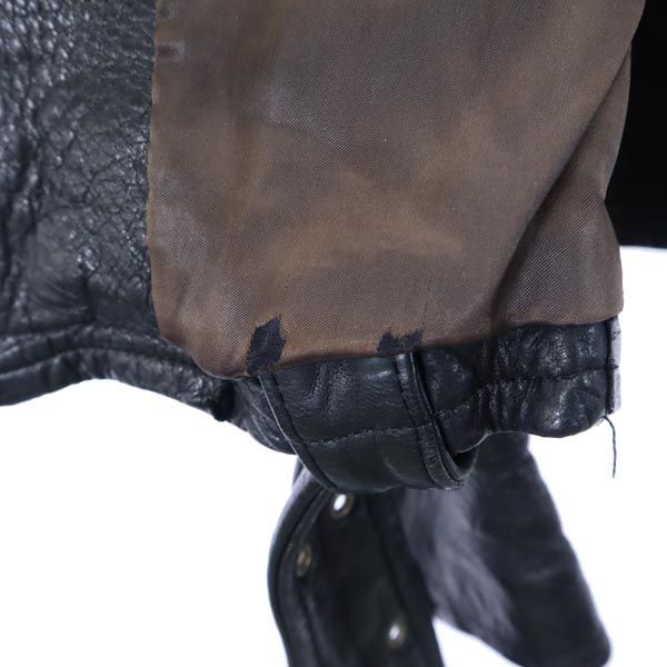 chikako ライダース レザージャケット 黒 レディース 【中古  