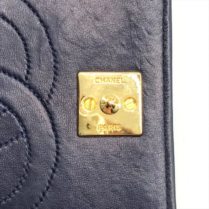 超美品 CHANEL シャネル ココマーク ラムスキン フルフラップ