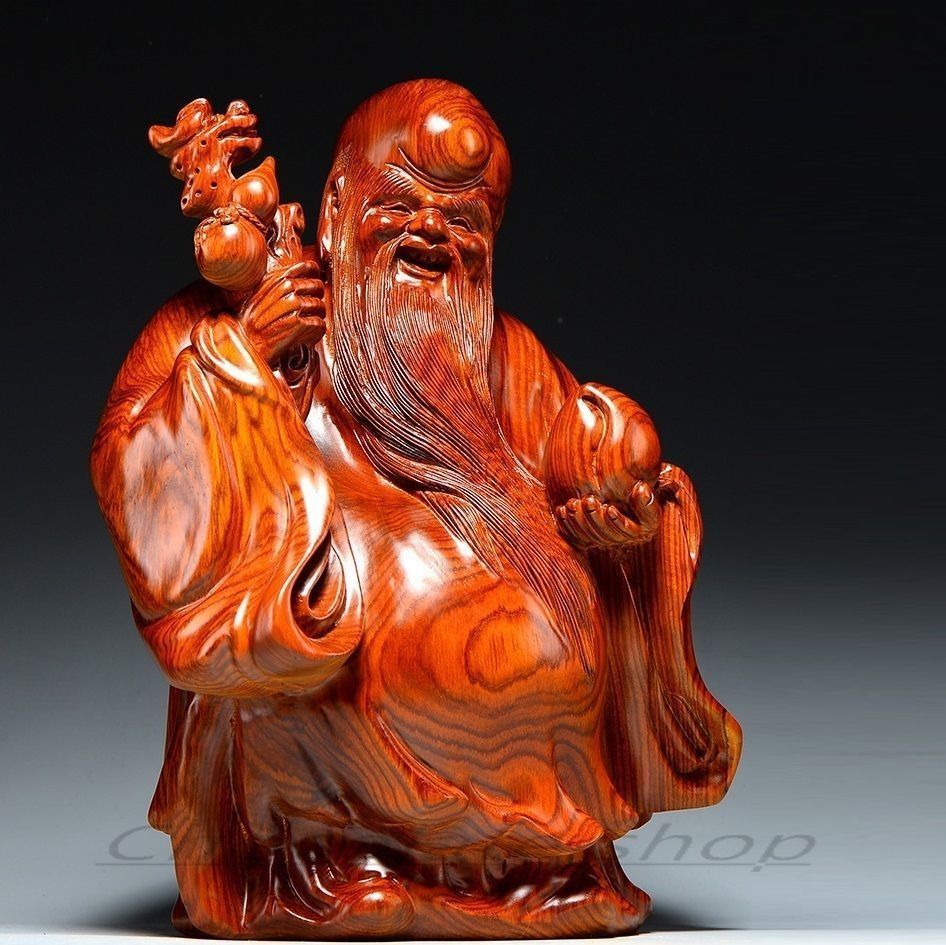 布袋様　木製木彫り 楽天市場】【高20cm】布袋様 木彫り 置物 仕様：無垢 / 素材：桧