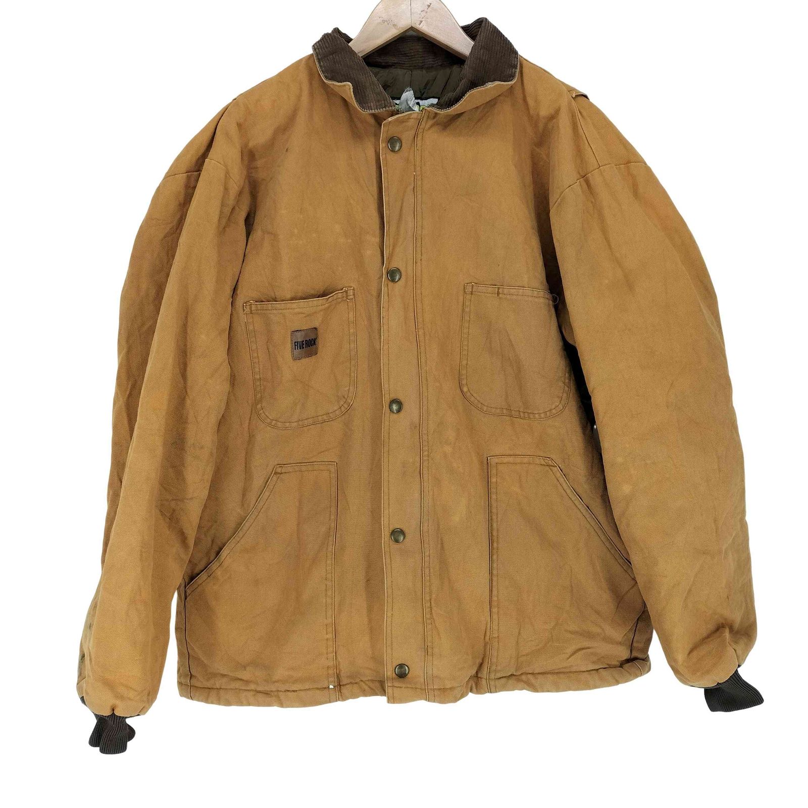 ユーズドフルギ USED古着 FIVE ROCK ダック地 裏地キルティングワークジャケット メンズ JPN：L 