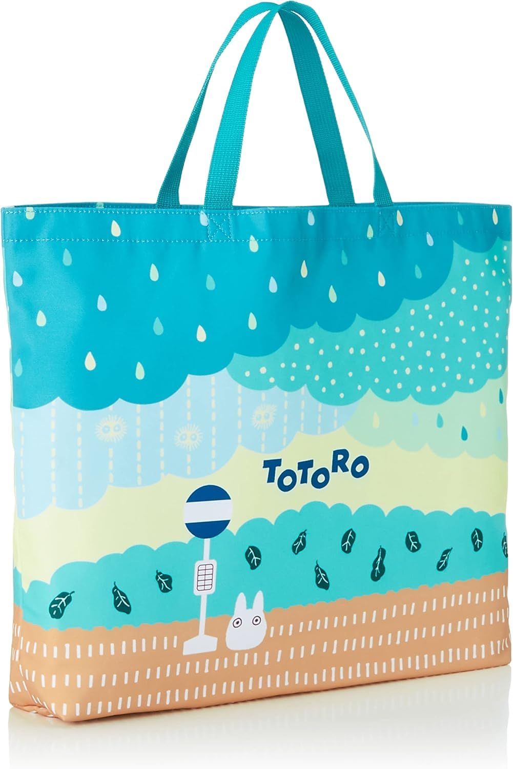 丸眞 レッスンバッグ 手提げ袋 となりのトトロ ぽつぽつ雨
