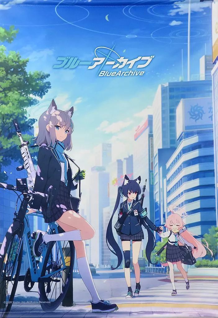 タペストリー 集合 アビドス対策委員会 B2タペストリー ブルーアーカイブ -Blue Archive- エアコミケ2グッズ