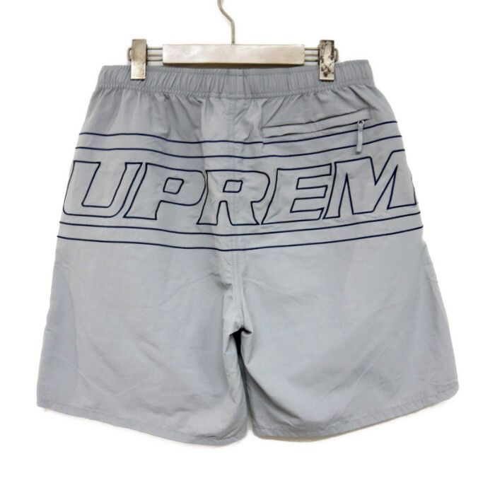 Supreme 正規 25SS Big Logo Nylon Short ビッグロゴ ナイロンショーツ Grey グレー S