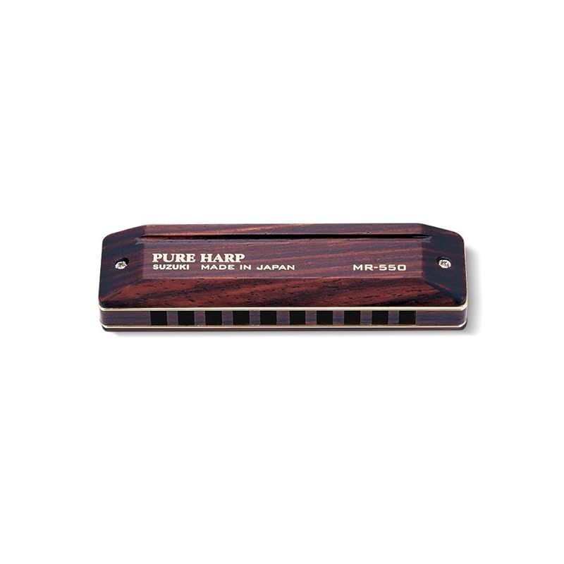 SUZUKI スズキ 10穴ハーモニカ PURE HARP MR-550 A♭調 0
