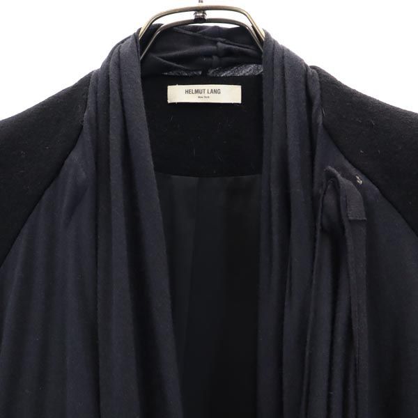 ヘルムートラング クロスドレープ ジャケット 黒×グレー HELMUT LANG  