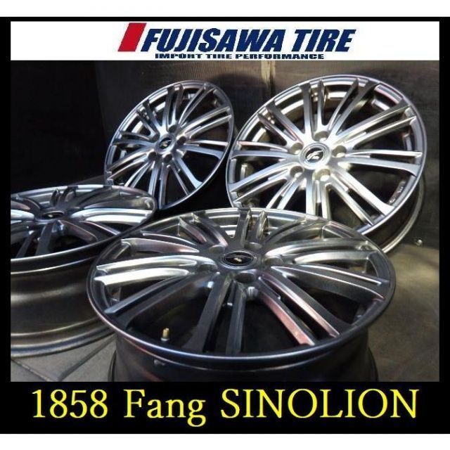 1858 ◆Fang SINOLION◆17x7J 5穴 PCD114.3 47◆4本