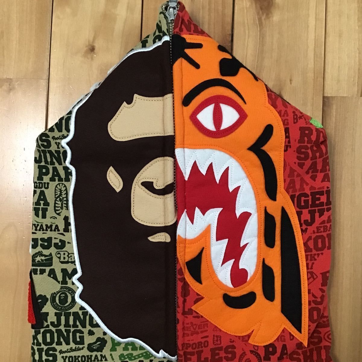 ☆新品☆ 2XL XXV CITIES CAMO ape head タイガー パーカー tiger full  