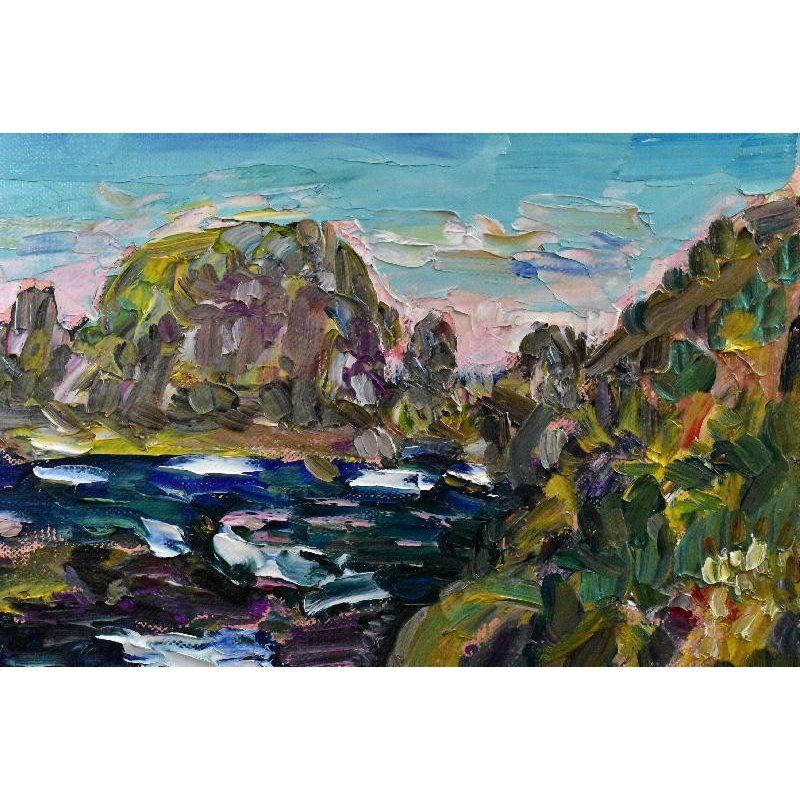 2119様感謝‼️心はヴァカンス「海辺風景」砺波の巨匠林清納肉筆水彩画直筆署名落款 林 清納(はやし きよの)｜砺波正倉