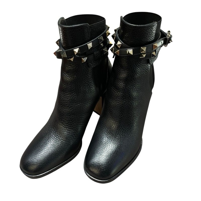 ヴァレンティノ VALENTINO ロックスタッズ ブラック レザー