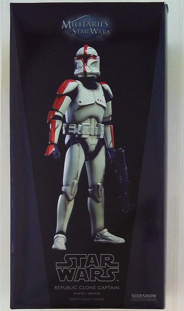 NECA SIXTH SCALE FIGURE REPUBLIC CLONE CAPTAIN PHASE 1 ARMOR 12インチ