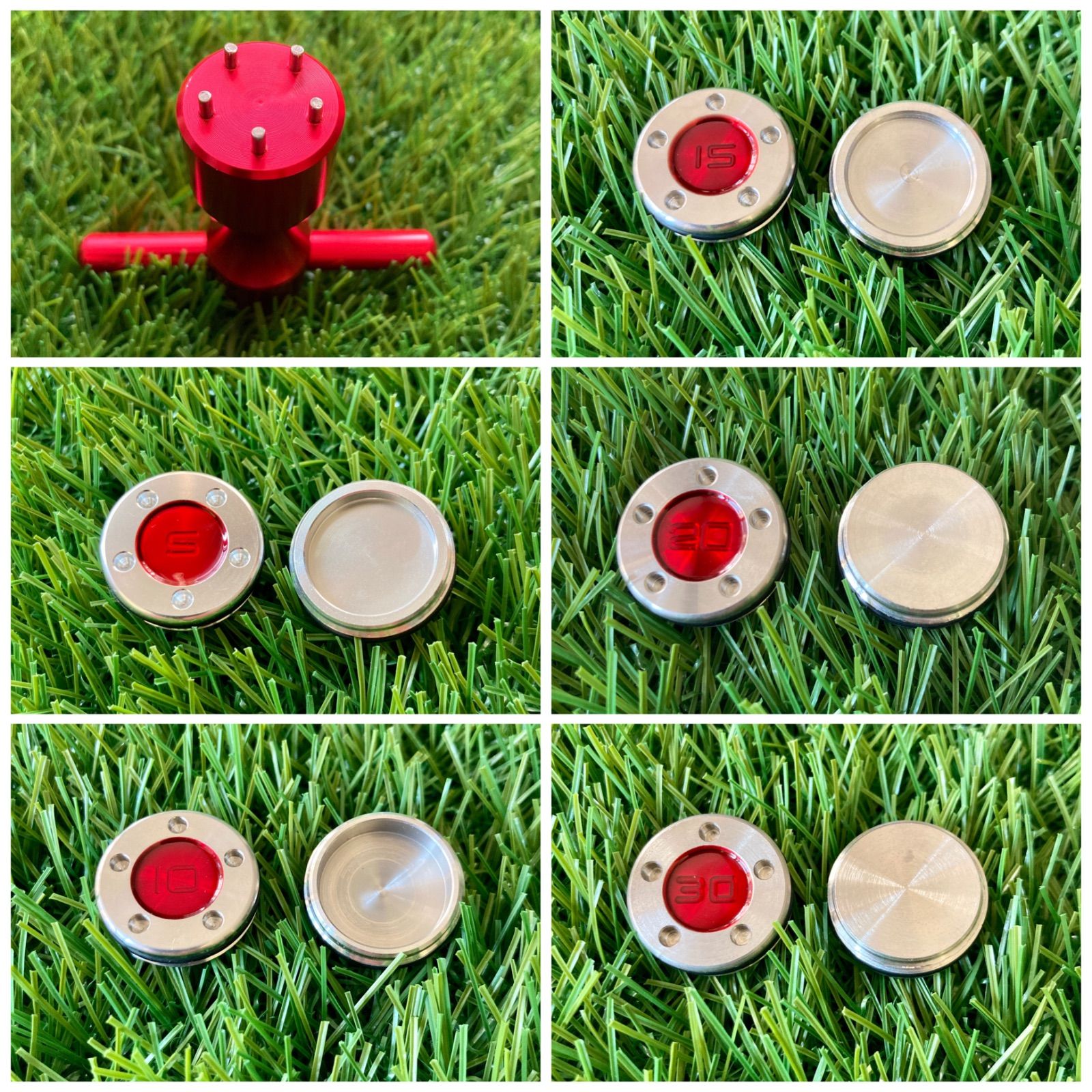 赤一色 ウェイト5種&Ｔレンチセット スコッティキャメロン用 ウェイト 赤一色 5種&Tレンチセット スコッティキャメロン 赤