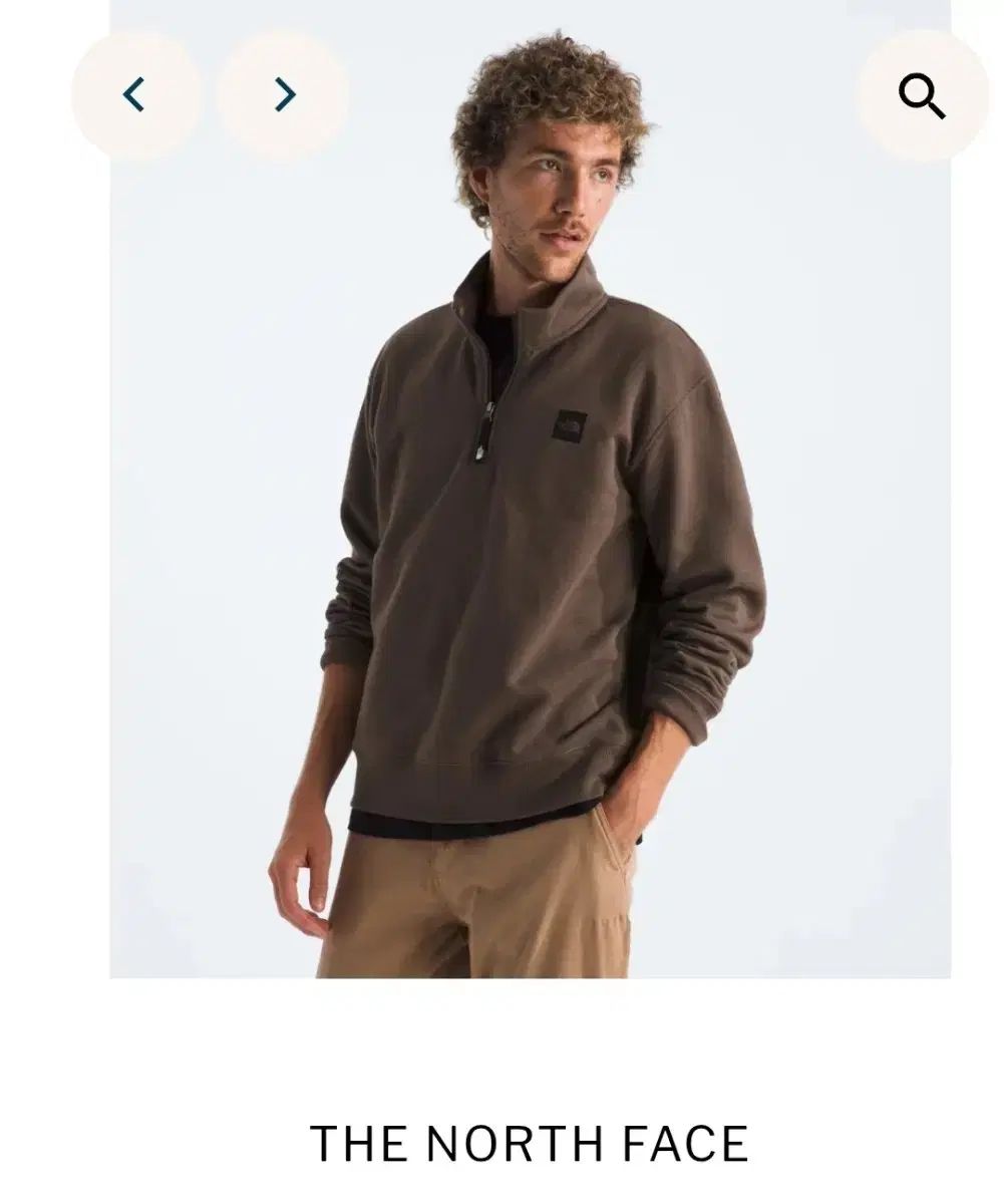 THE NORTH FACE ザ ノース フェイス ハーフジップ スモーキー ブラウン M