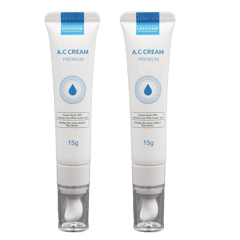 LEPOREM アゼライン酸 高濃度 20%配合 ACプレミアムクリーム 15g azelaic acid 保湿 ACUNEAシリーズ ((プレミアム2本)) 1