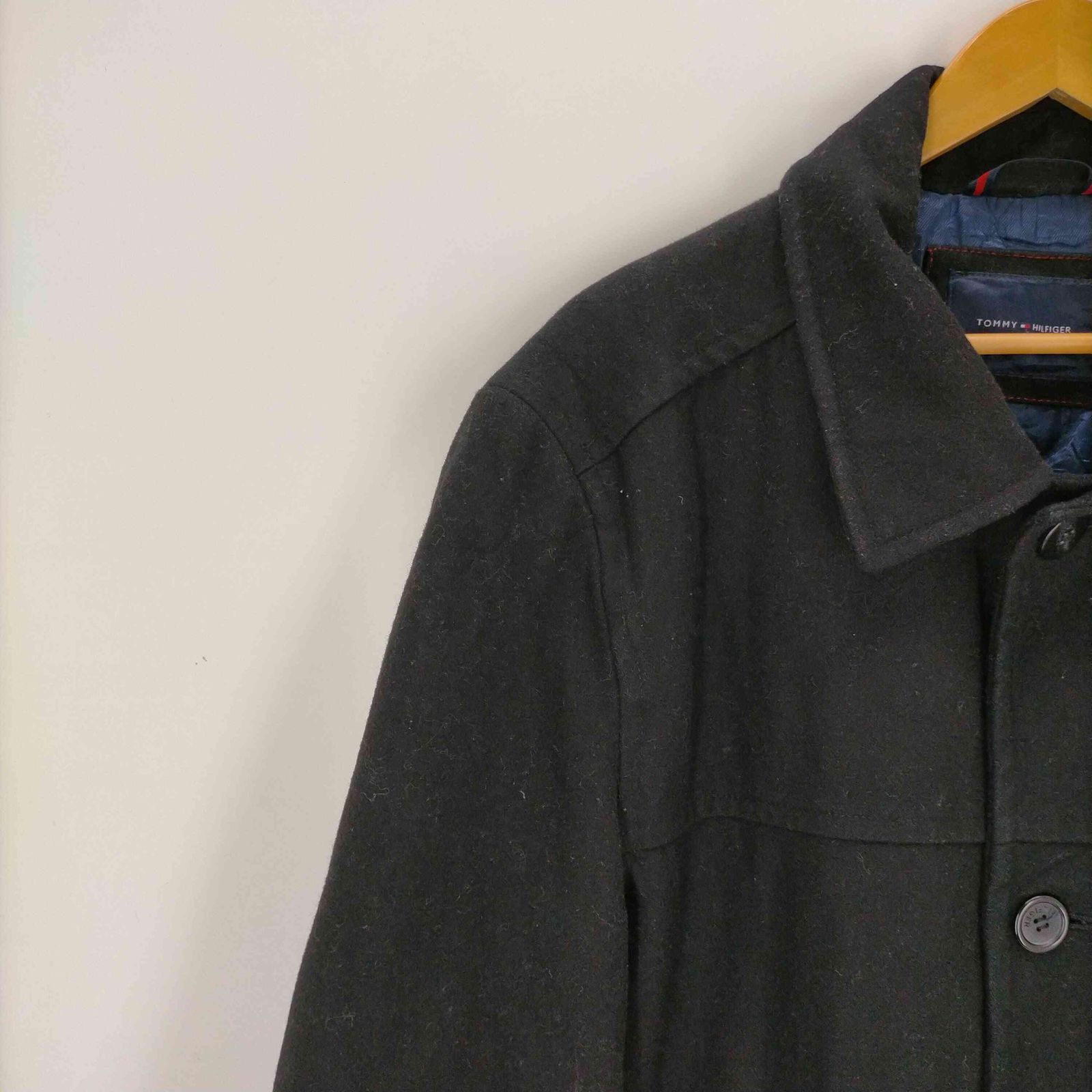 トミーヒルフィガー TOMMY HILFIGER ウール混ピーコート メンズ