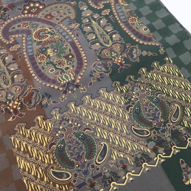 前田仁仙 更紗 袋帯 未使用品 全通柄 正絹 ❁tomihisa❁美品 前田仁仙 落款 更紗 着物 正絹 全通”更紗で広がる