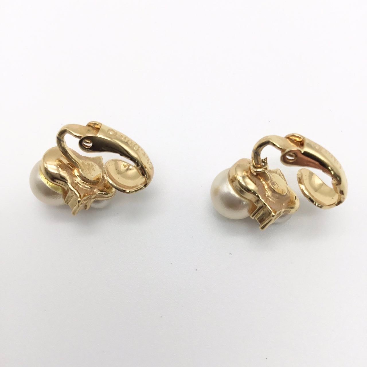SWAROVSKI スワロフスキー イヤリング ゴールド×パール調 2粒 両耳 