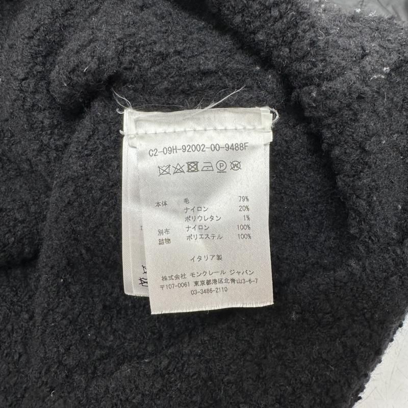 MONCLER / ニット×ナイロン ダウンカーディガン ブラックXL CARDIGAN