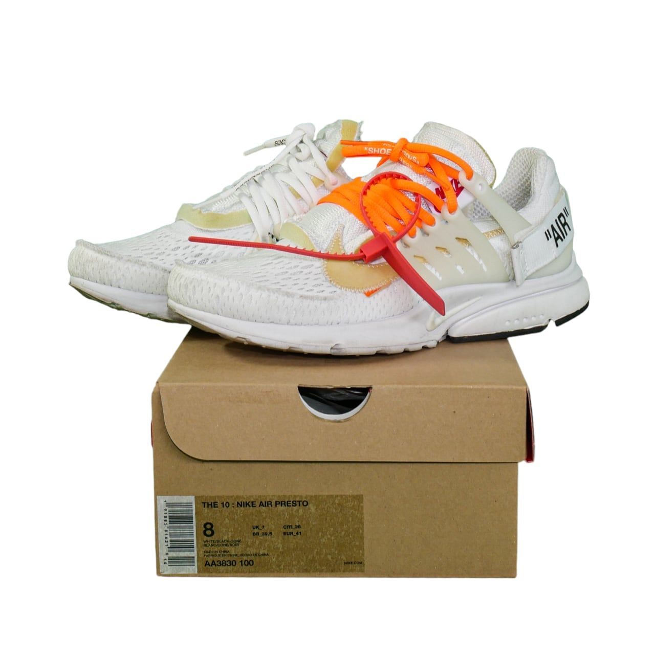 Off-White オフホワイト × Nike ナイキ Air Presto White US8