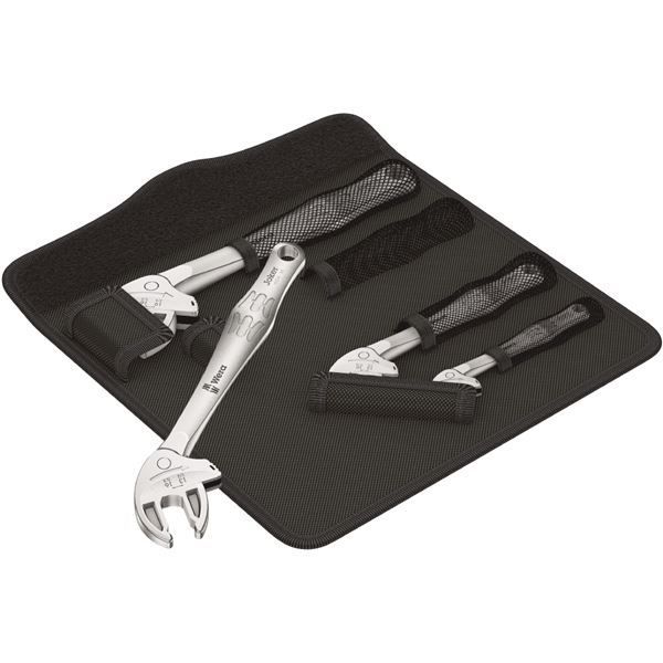 WERA ヴェラ 4本組 モンキーレンチセット ラチェット式クイックスパナ 020110 工具 ツール DIY 作業工具 道具 レンチ