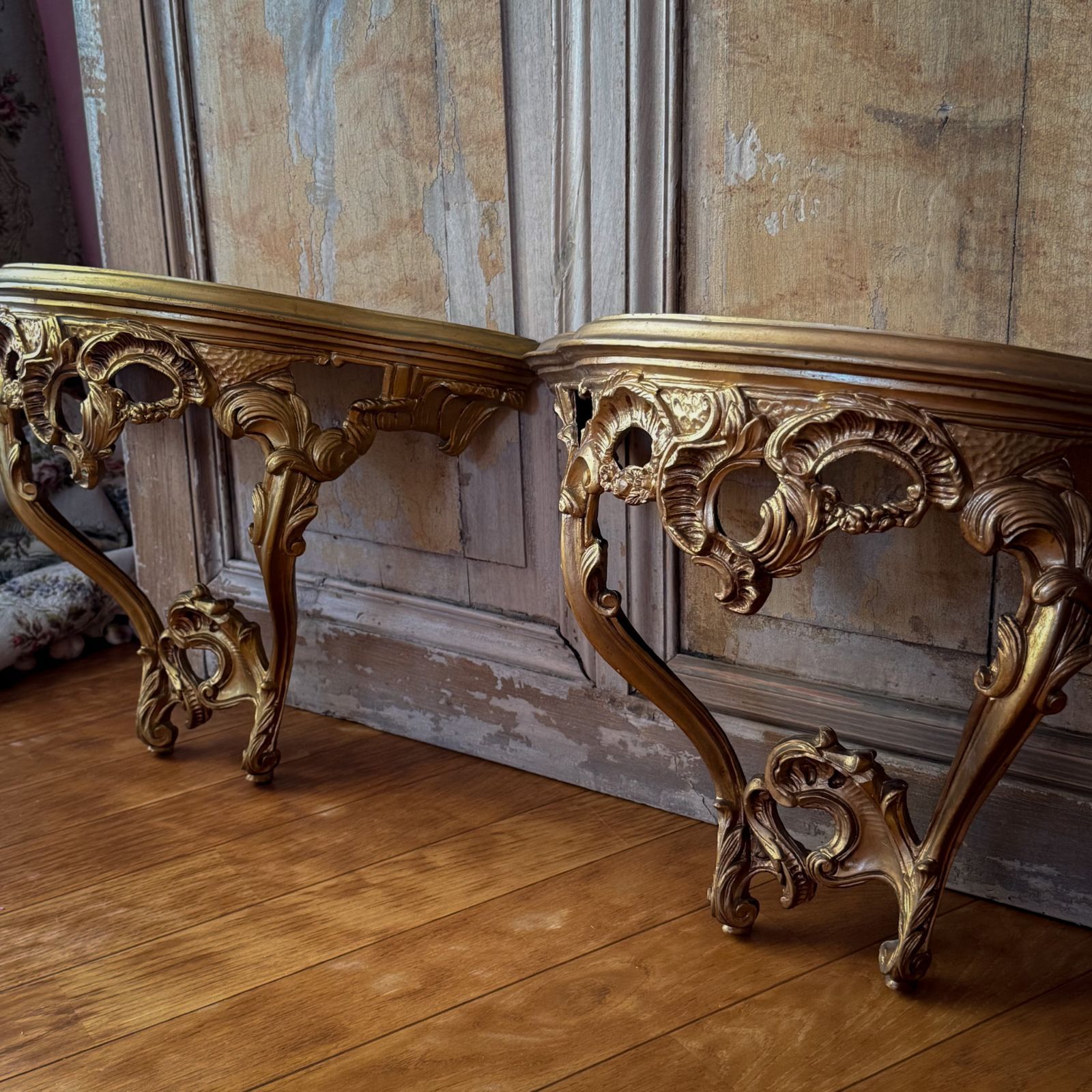 フランス ロココなエタジェール used A アンティークゴールド１個のみ