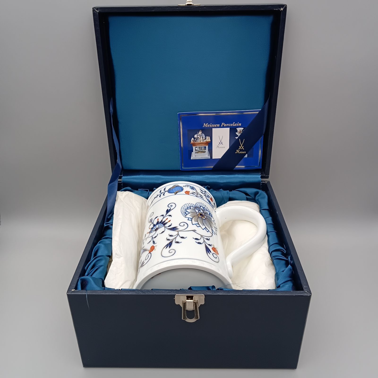 Meissen マイセン ブルーオニオン キリンビアマグ 250周年記念ビアマグ 