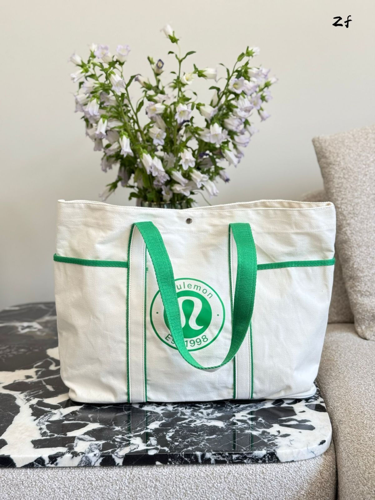 今日特価】lululemon Daily Unisex Canvas Tote Bag with Multi