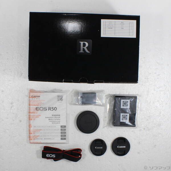 中古品〕 EOS R50 ダブルズームキット ブラック【258】 - メルカリ